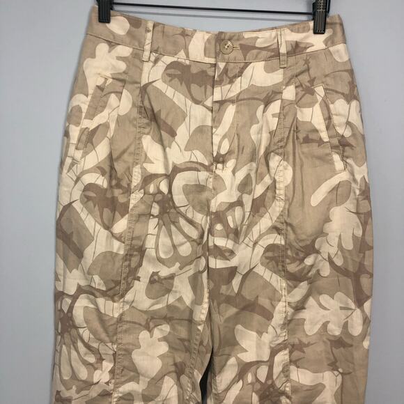 Anthropologie Frannie Linen Blend Tapered Pants Size 29 - Picture 3 of 14